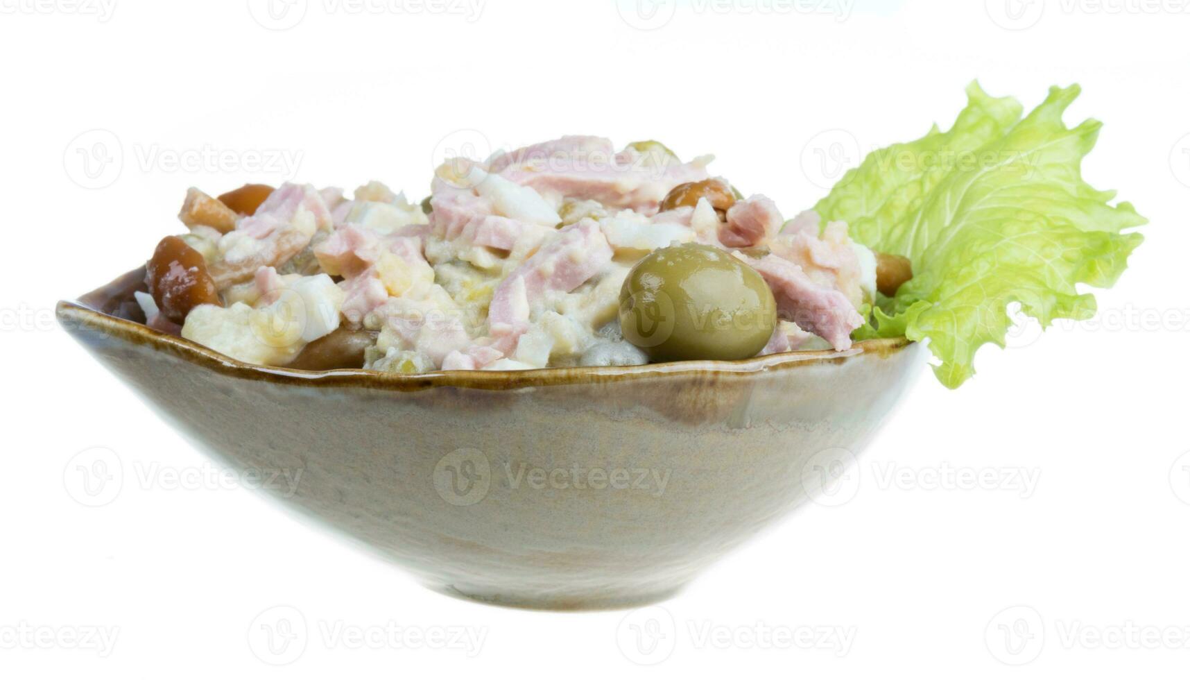 russo insalata isolato su bianca foto