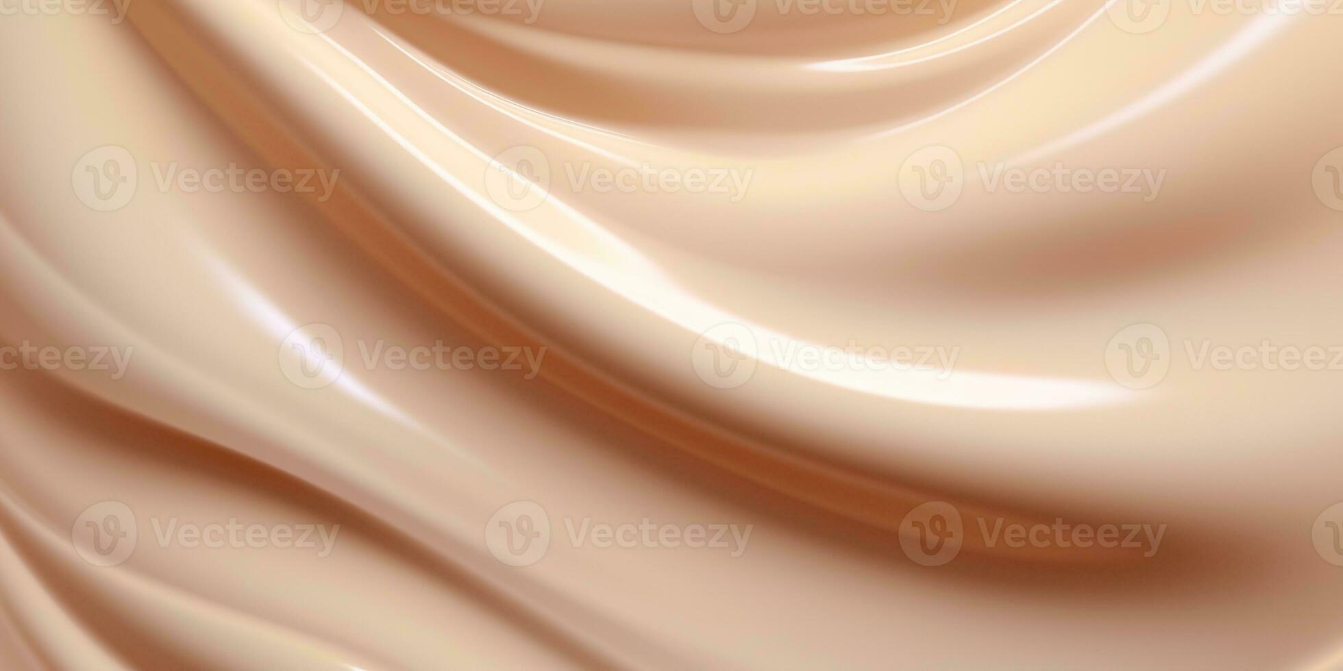 generativo ai, nudo beige colore sfondo, fluente crema liquido foto