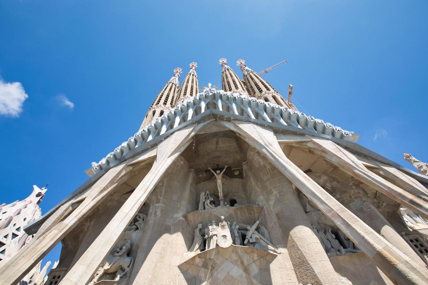 sagrada familia, progettato da antoni gaudi, barcellona spagna foto