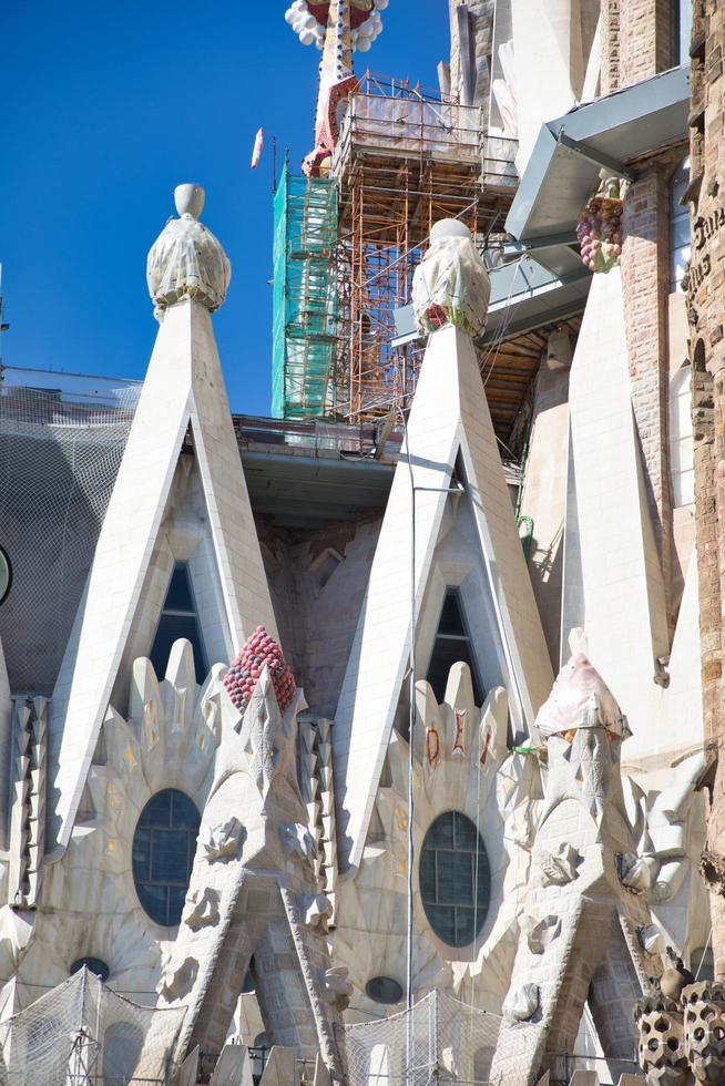 sagrada familia, progettato da antoni gaudi, barcellona spagna foto