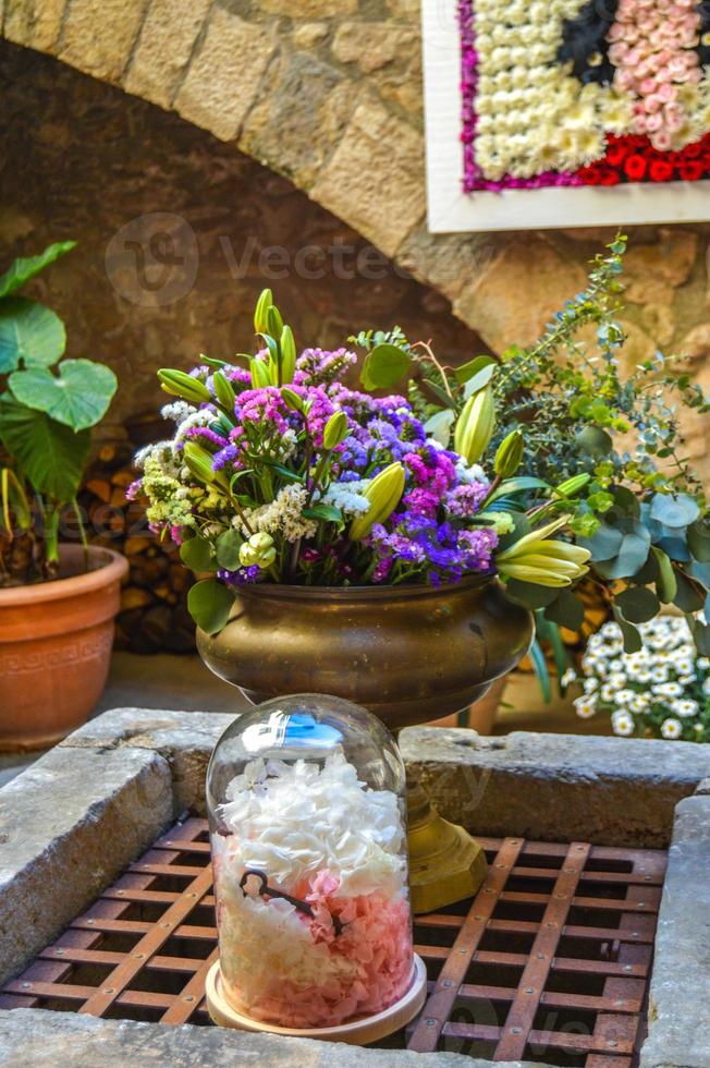 festa dei fiori a girona temps de flors, spagna. 2018 foto