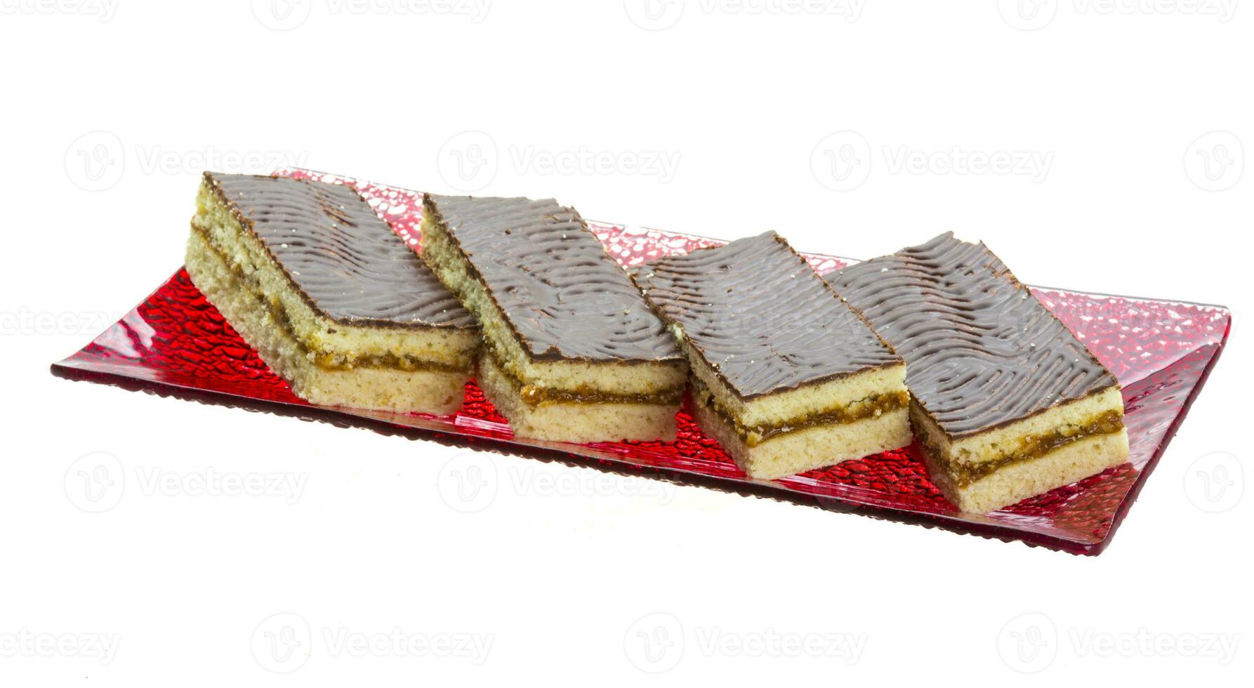 cioccolato torta isolato su bianca foto