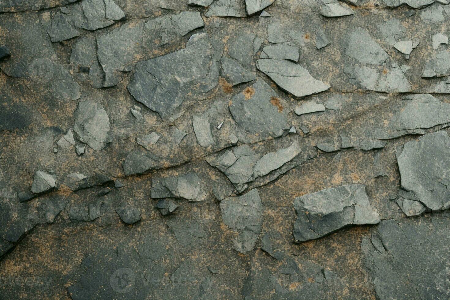 terroso fondale con terra roccia textures fornire un' aspro estetico ai generato foto