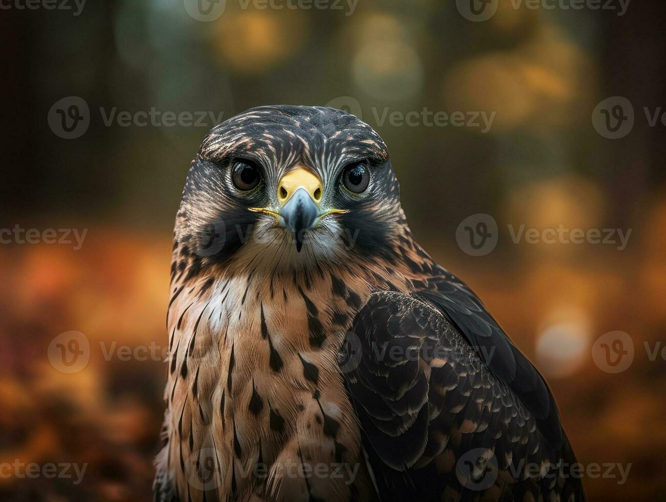 falco uccello ritratto ai generato foto