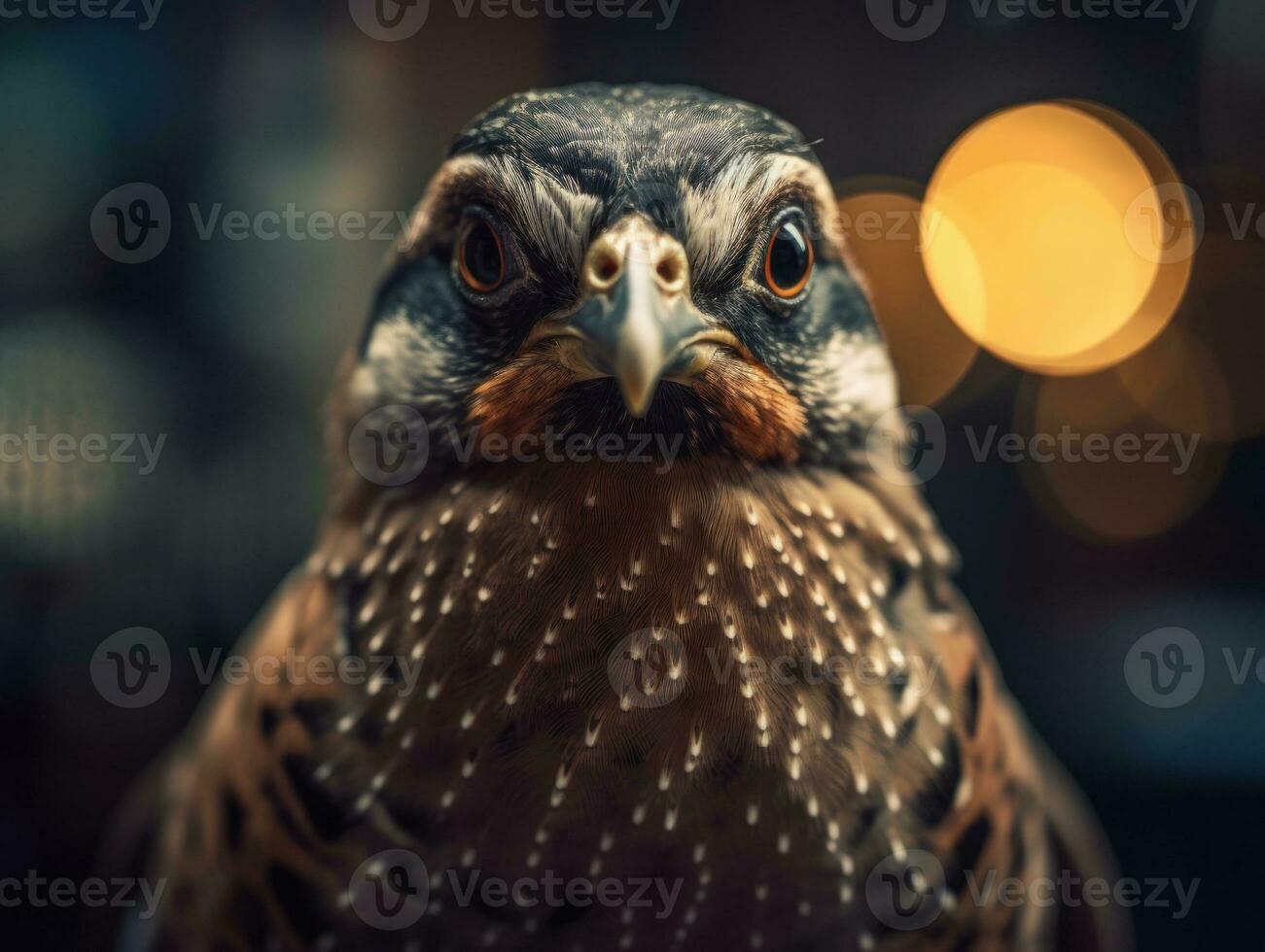 Quaglia uccello ritratto ai generato foto