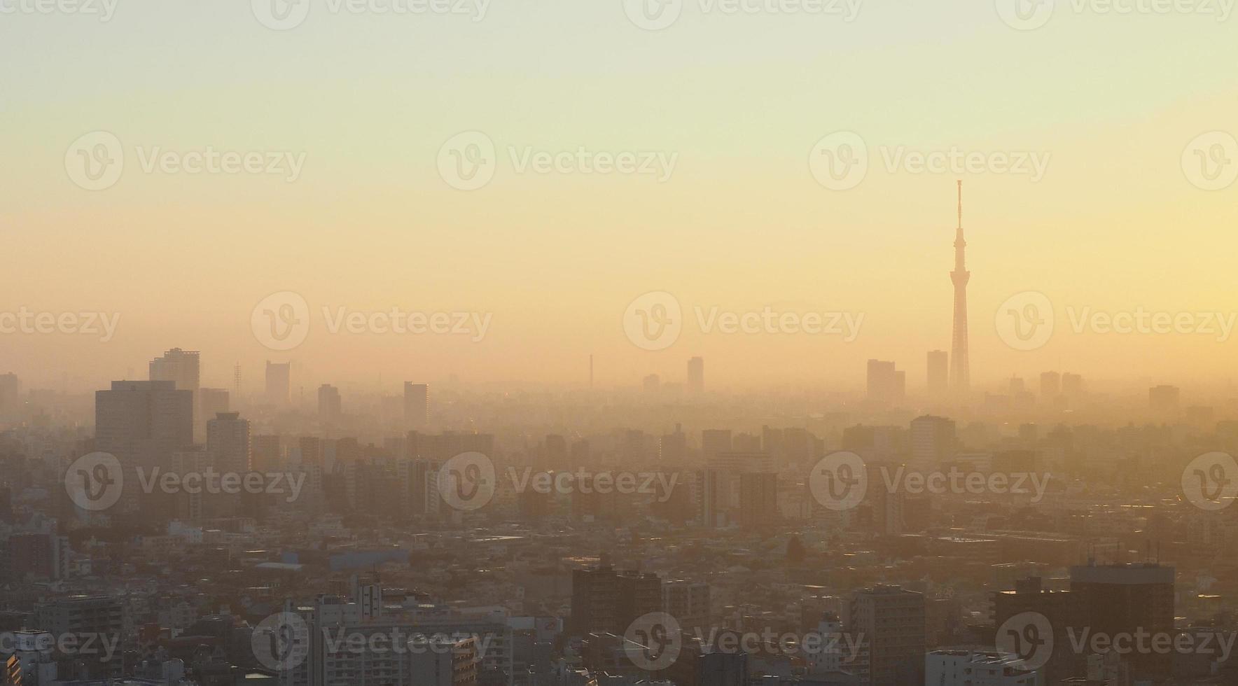 veduta aerea della città di tokyo foto