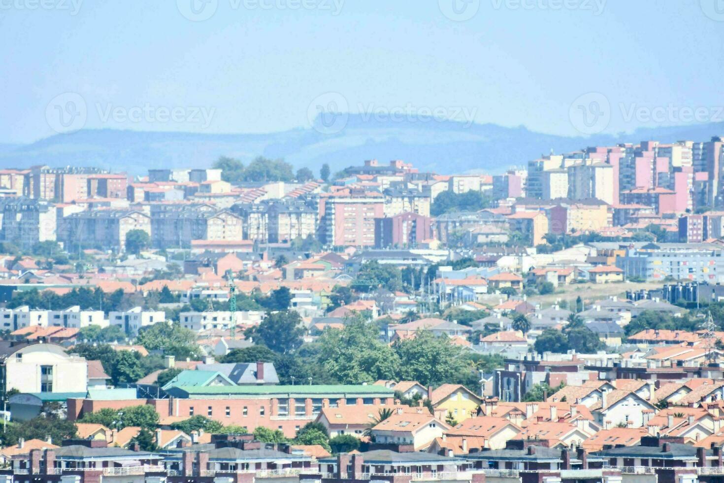 vista aerea della città foto