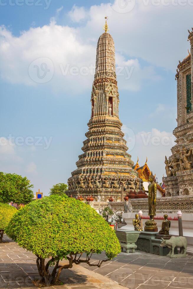 wat arun tempio di alba bangkok, Tailandia foto