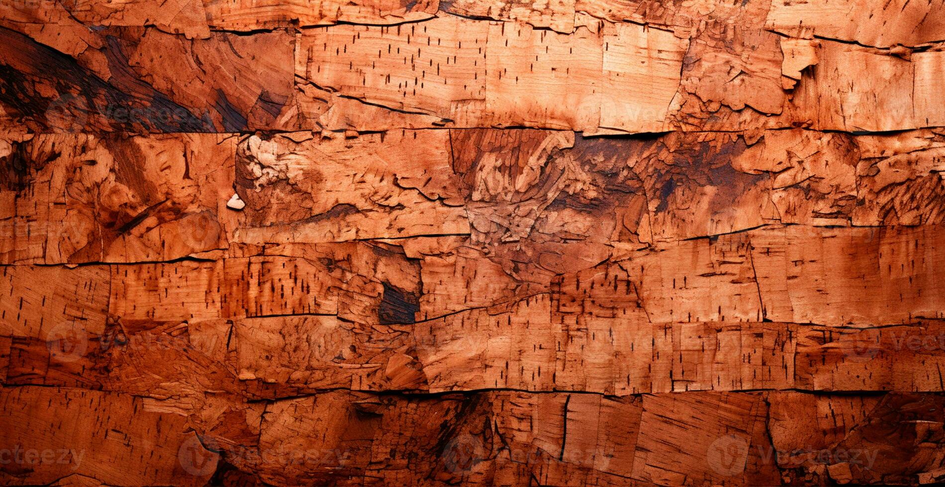 balsa legna struttura, panoramico vecchio sfondo - ai generato Immagine foto