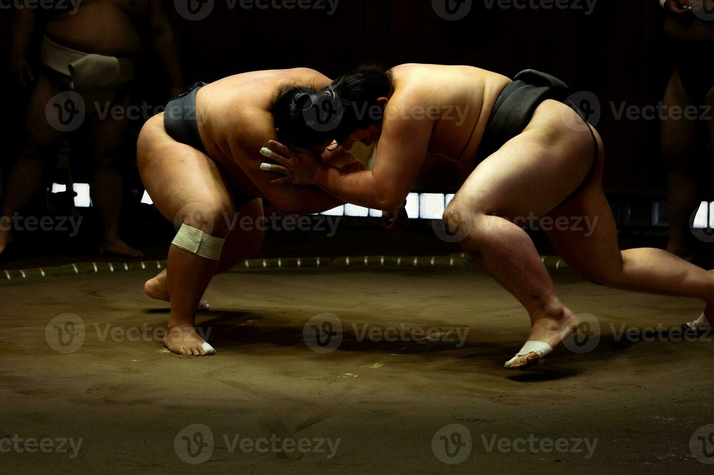 sumo sport uomo su il finale il giro giorno di Giappone sumo torneo concorrenza, tokyo foto
