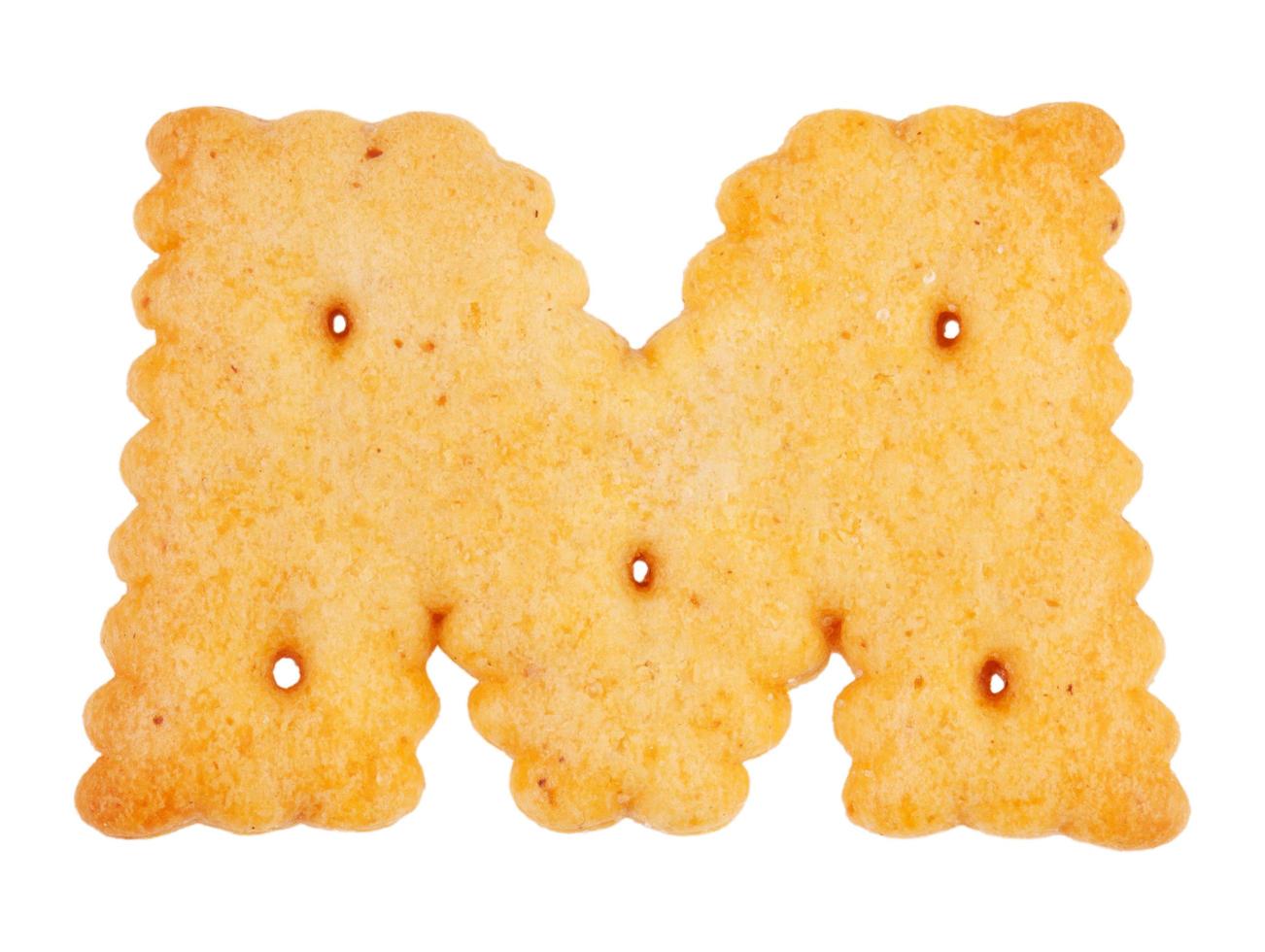 biscotti a forma di lettera m foto