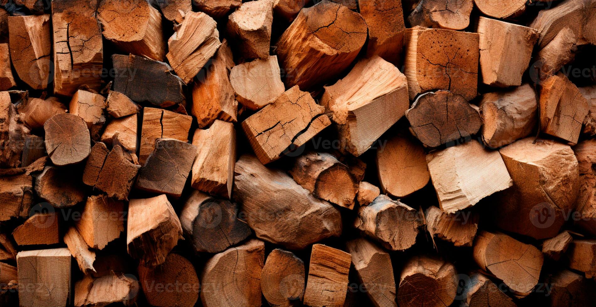 panoramico sfondo, legna legna da ardere struttura - ai generato Immagine foto
