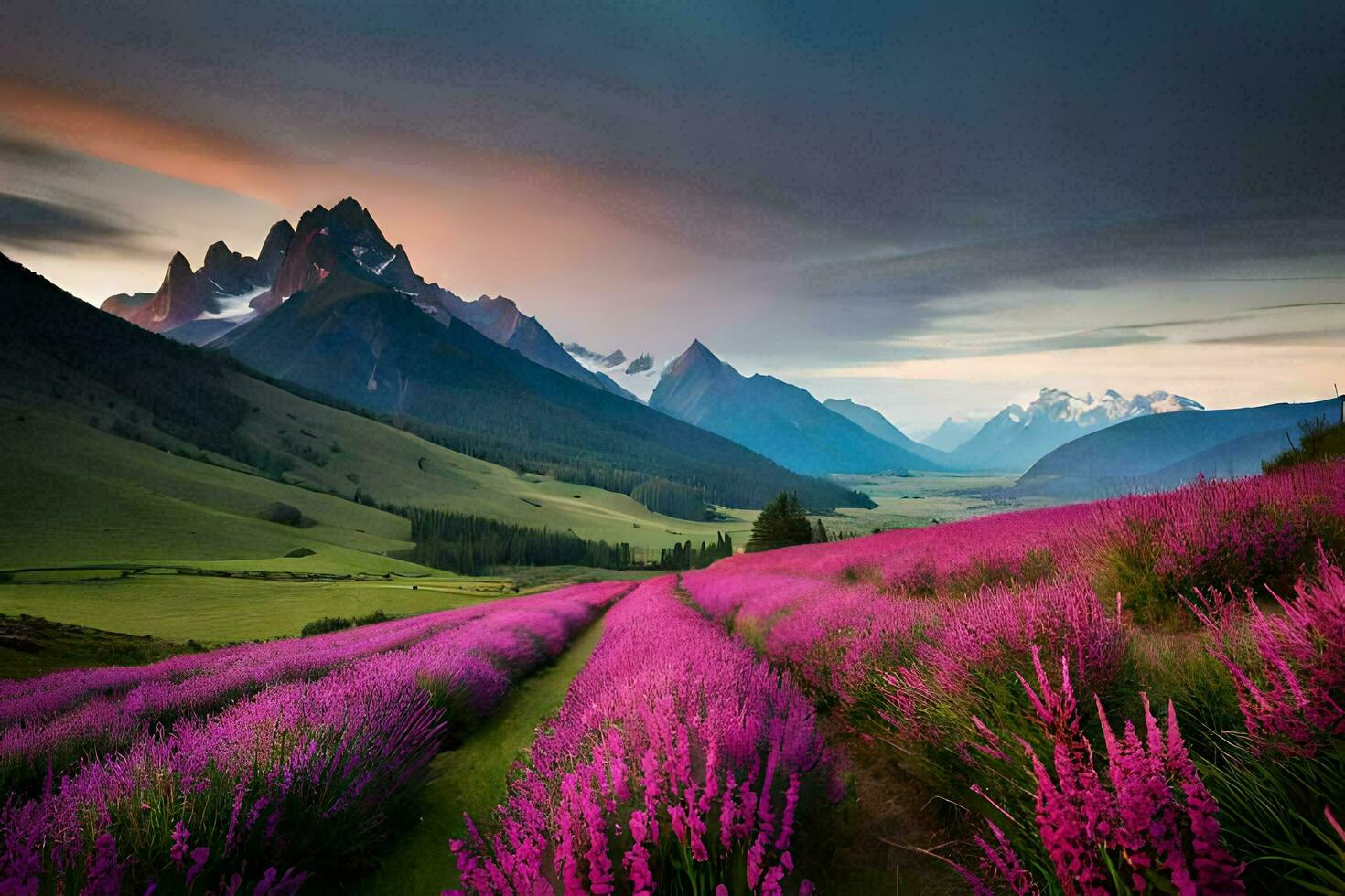 il fiori di il Alpi, Svizzera. ai-generato foto