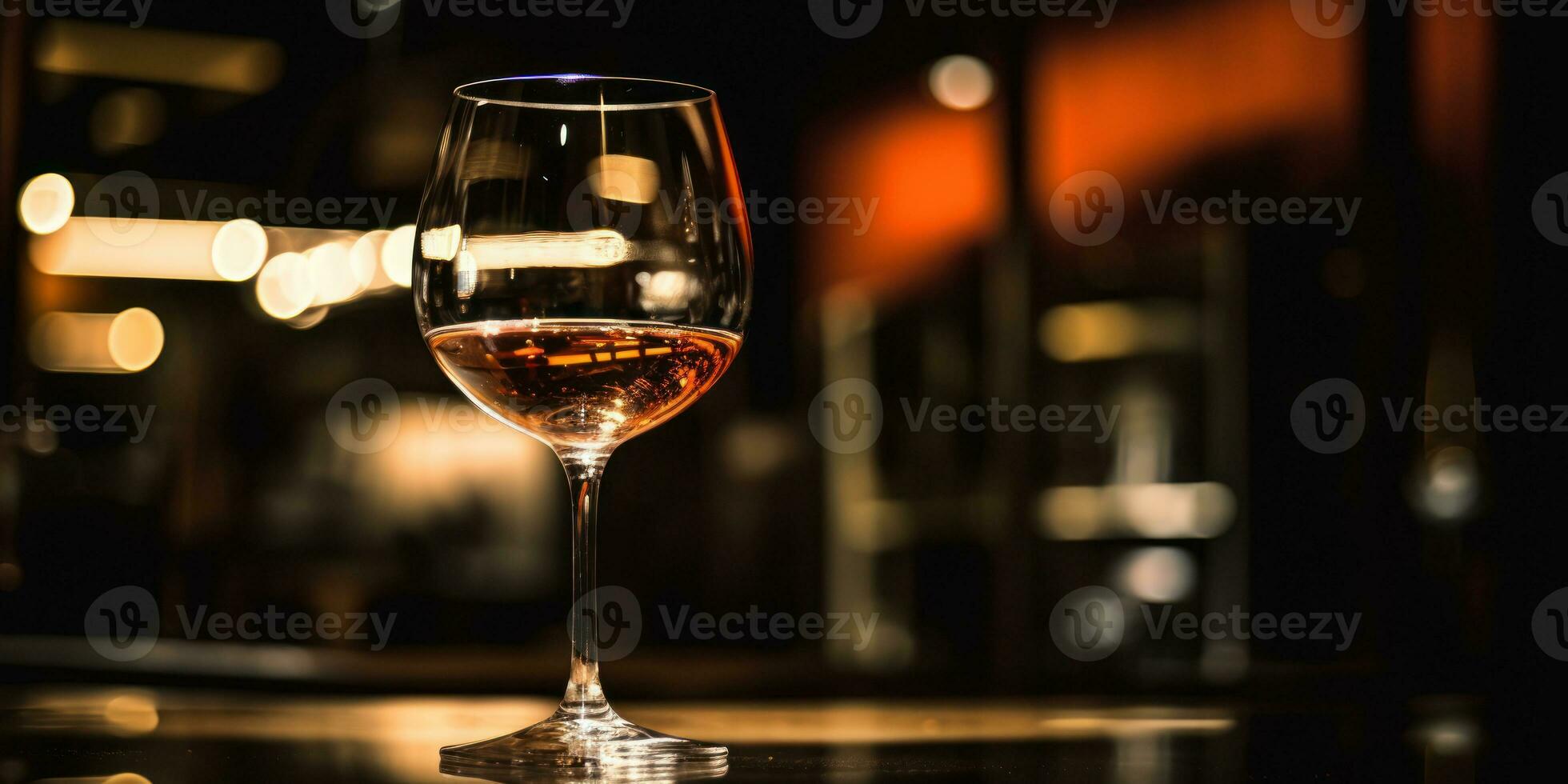 elegante avvicinamento di un' vino bicchiere. ai generativo. foto