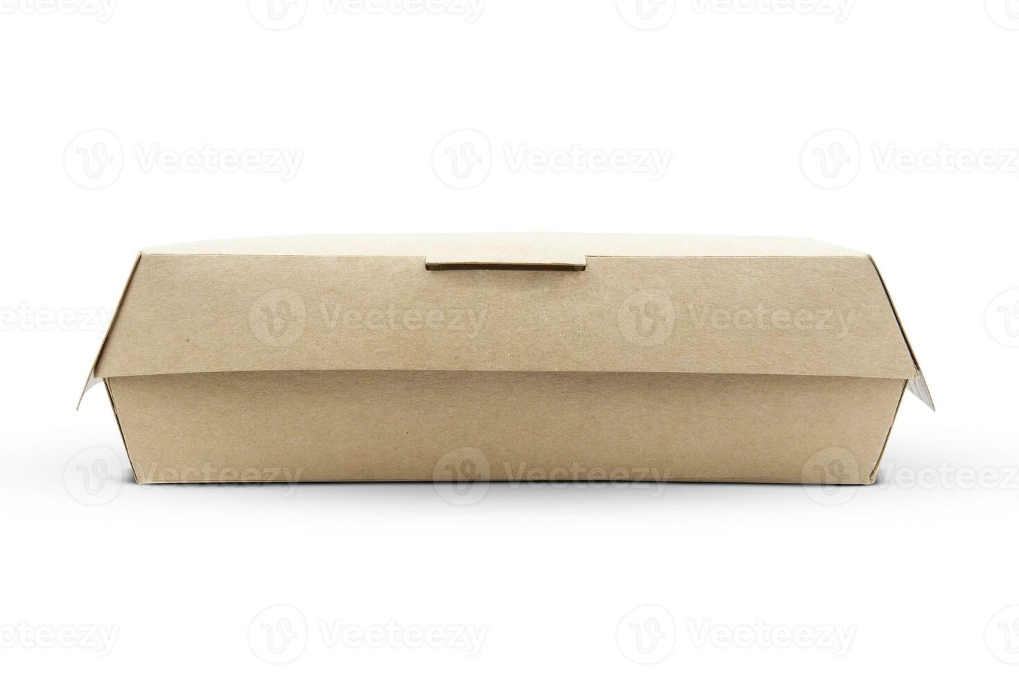 cibo cartone scatola isolato su bianca sfondo foto