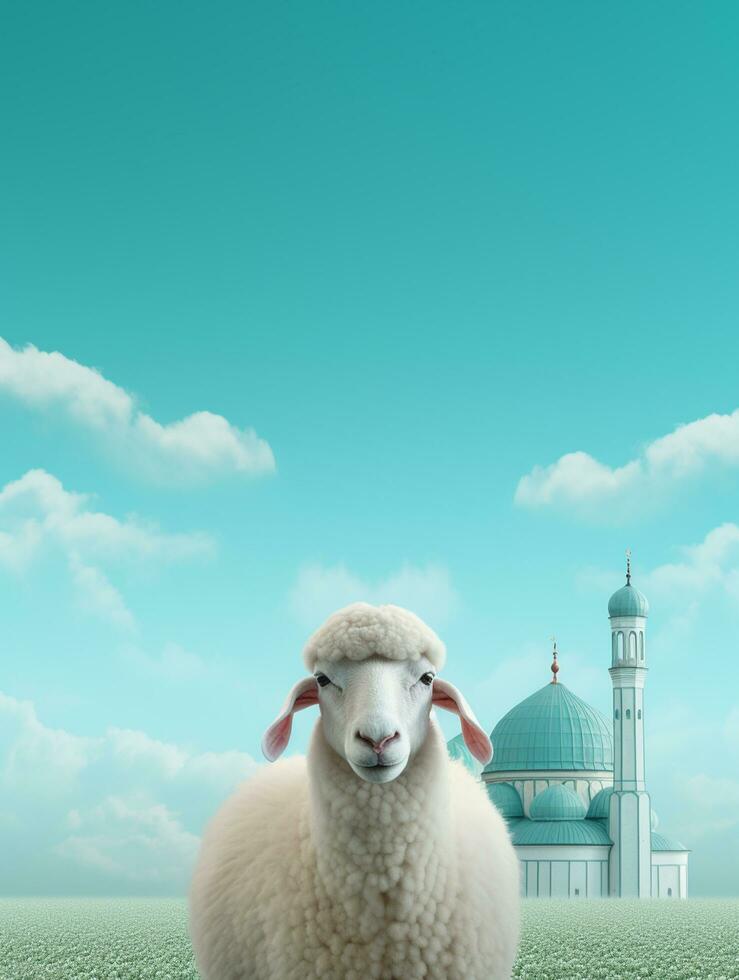 eid mubarak tradizionale islamico Festival religioso sfondo ai generato foto