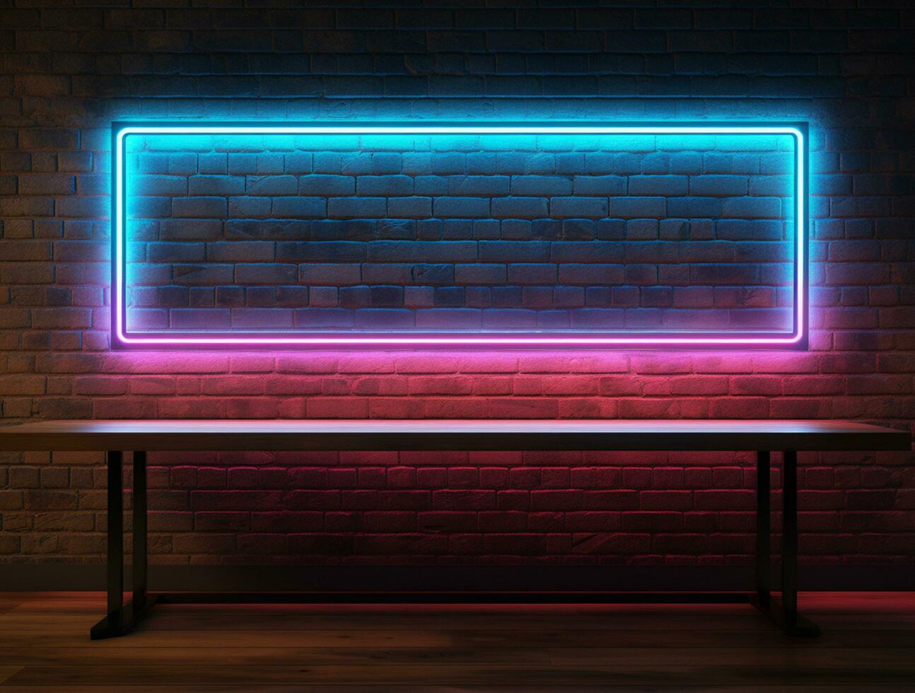 pulito semplice neon leggero 3d base per logo modello sfondo ai generato foto