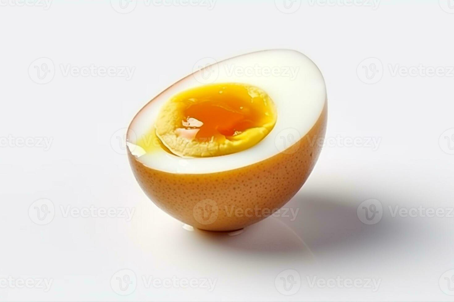 bollito uovo isolato su bianca sfondo .generativo ai. foto