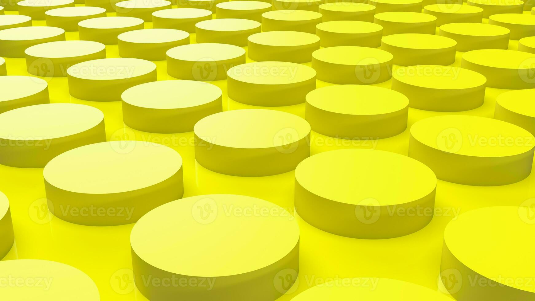il giallo plastica edificio giocattolo per astratto sfondo concetto 3d interpretazione foto
