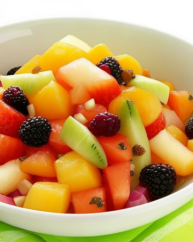 ai generato gratuito foto delizioso tropicale frutta insalata