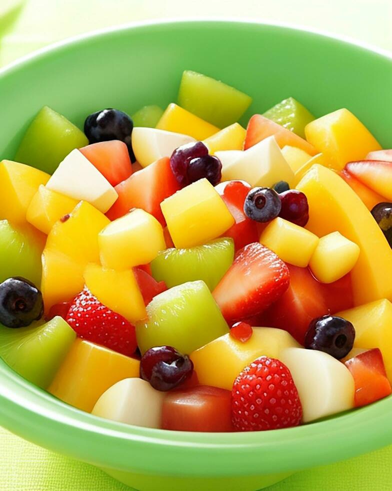 ai generato gratuito foto delizioso tropicale frutta insalata