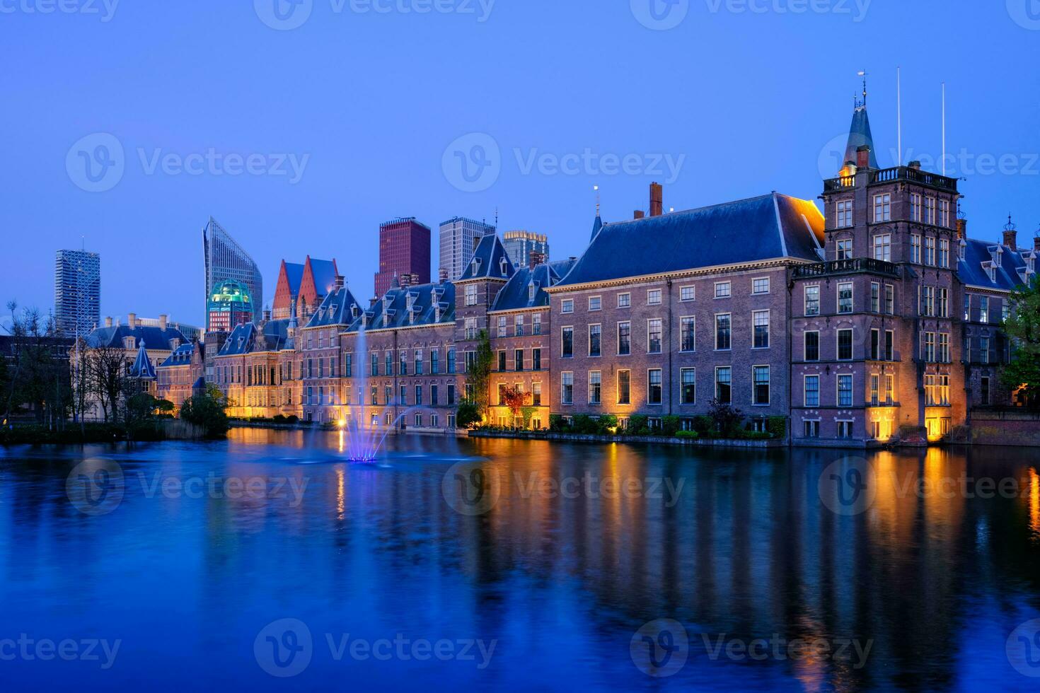 hofvijver lago e binnenhof , il aia foto