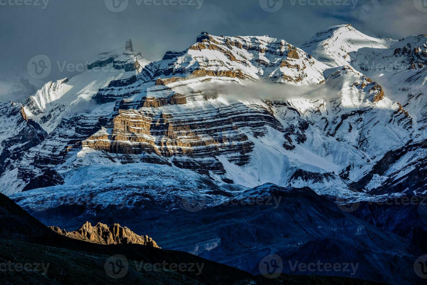 Himalaya montagne nel neve foto