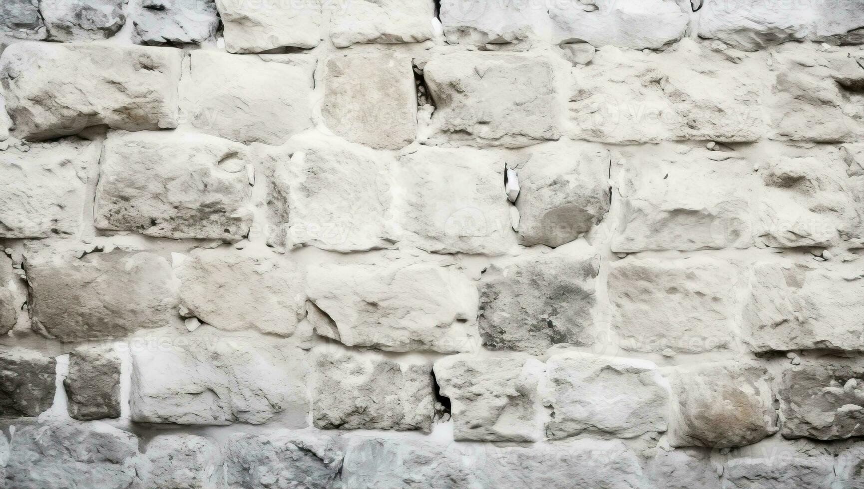 antico bianca pietra parete. ai generato. foto