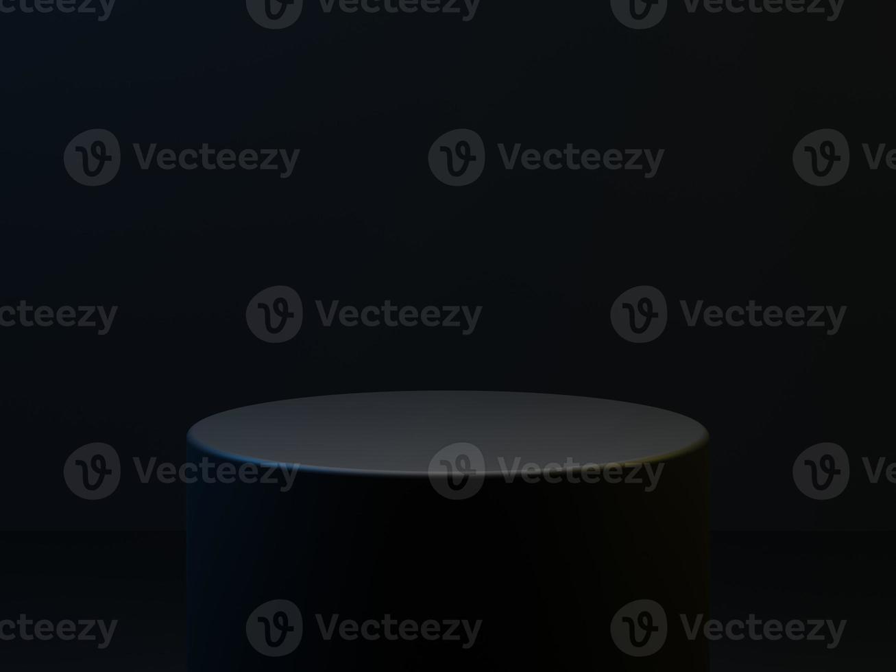 3d che rende lo sfondo del palco del podio nero premium di alta qualità foto