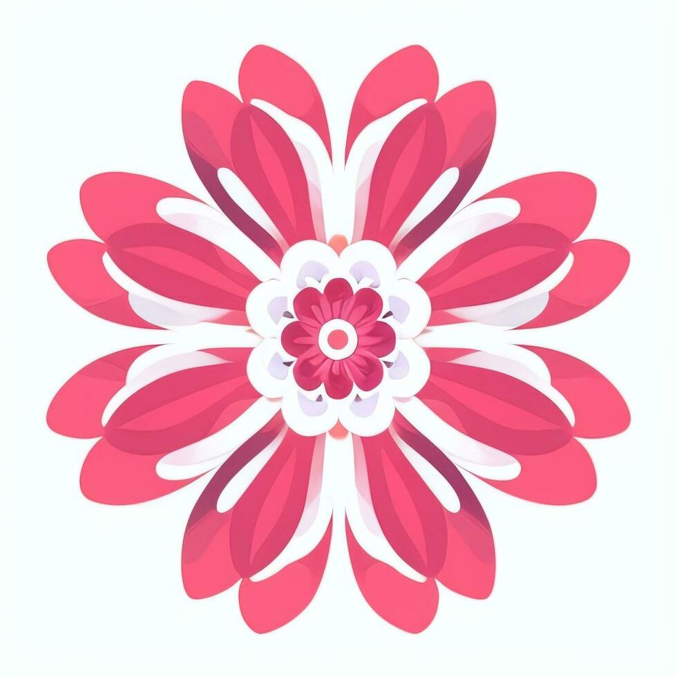 ai generato fiore icona clip arte avatar etichetta decorazione semplice sfondo foto
