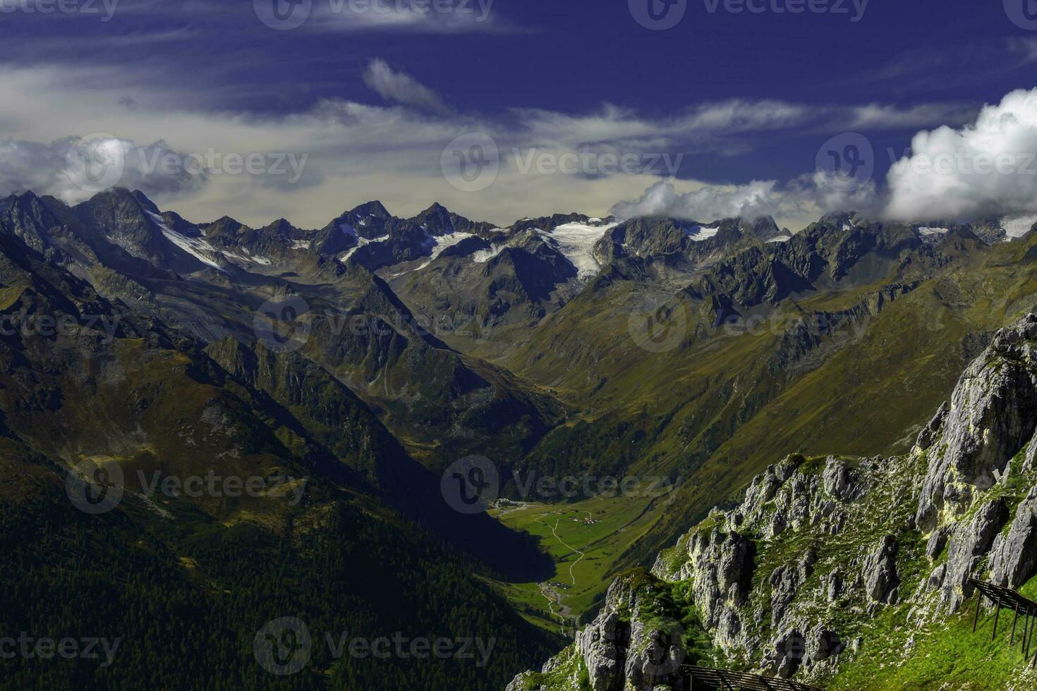 montagna paesaggio di il stubai Alpi foto