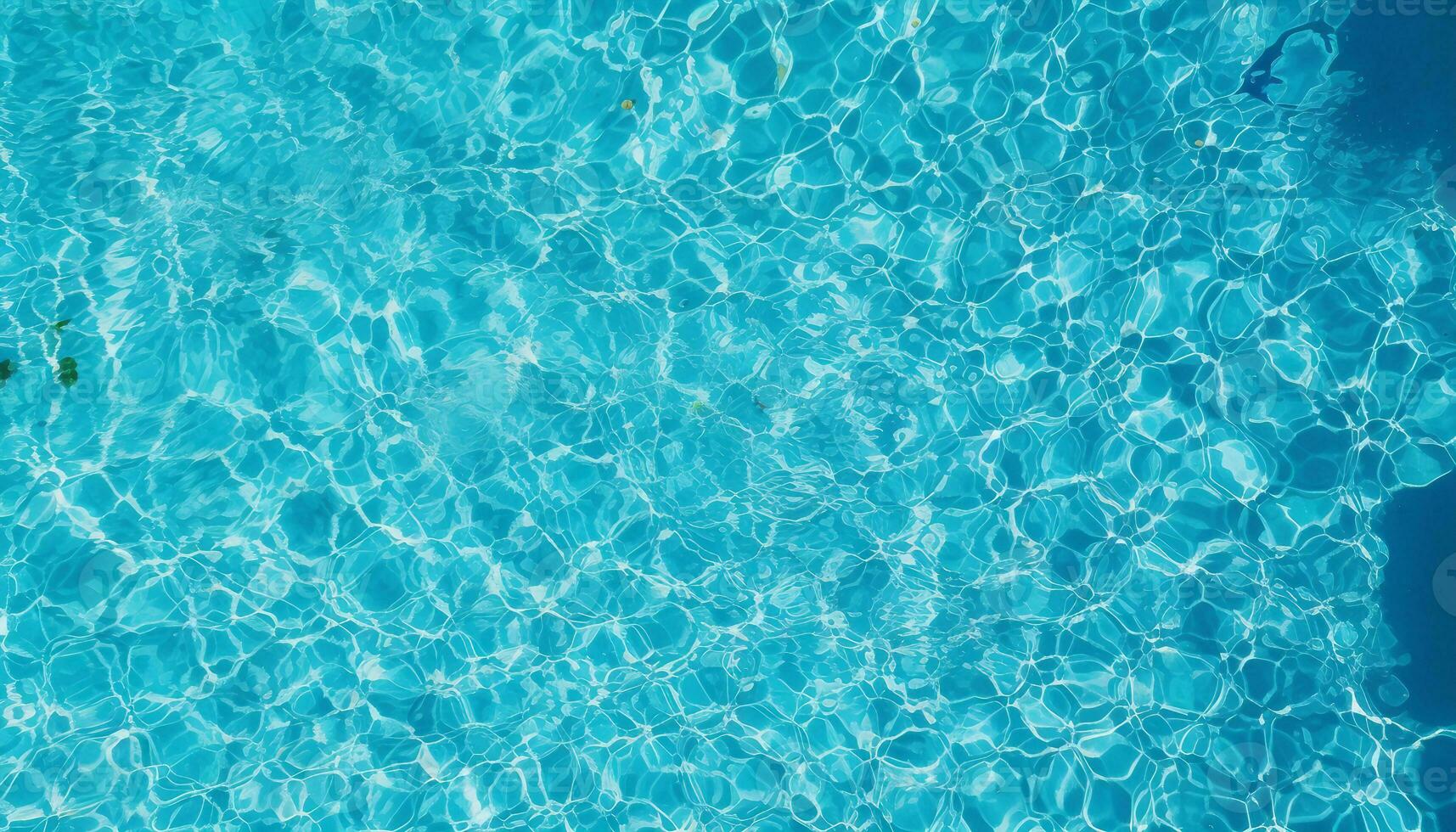 acqua nuoto piscina struttura superiore Visualizza, blu strappato acqua nel nuoto piscina, astratto estate bandiera sfondo acqua onde nel luce del sole con copia spazio foto