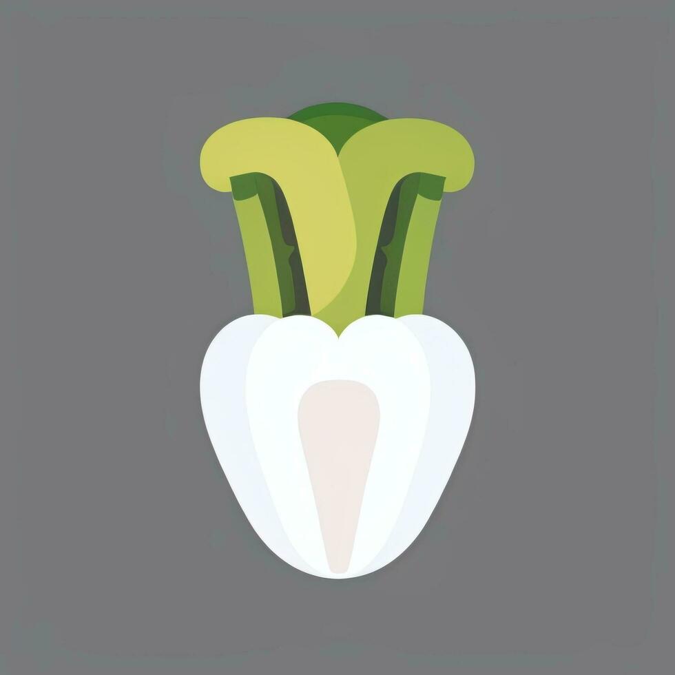ai generato vario strano verdura avatar icona clip arte etichetta decorazione semplice sfondo foto