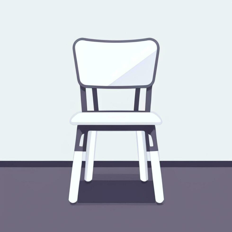 ai generato sedia divano icona clip arte etichetta decorazione semplice sfondo foto