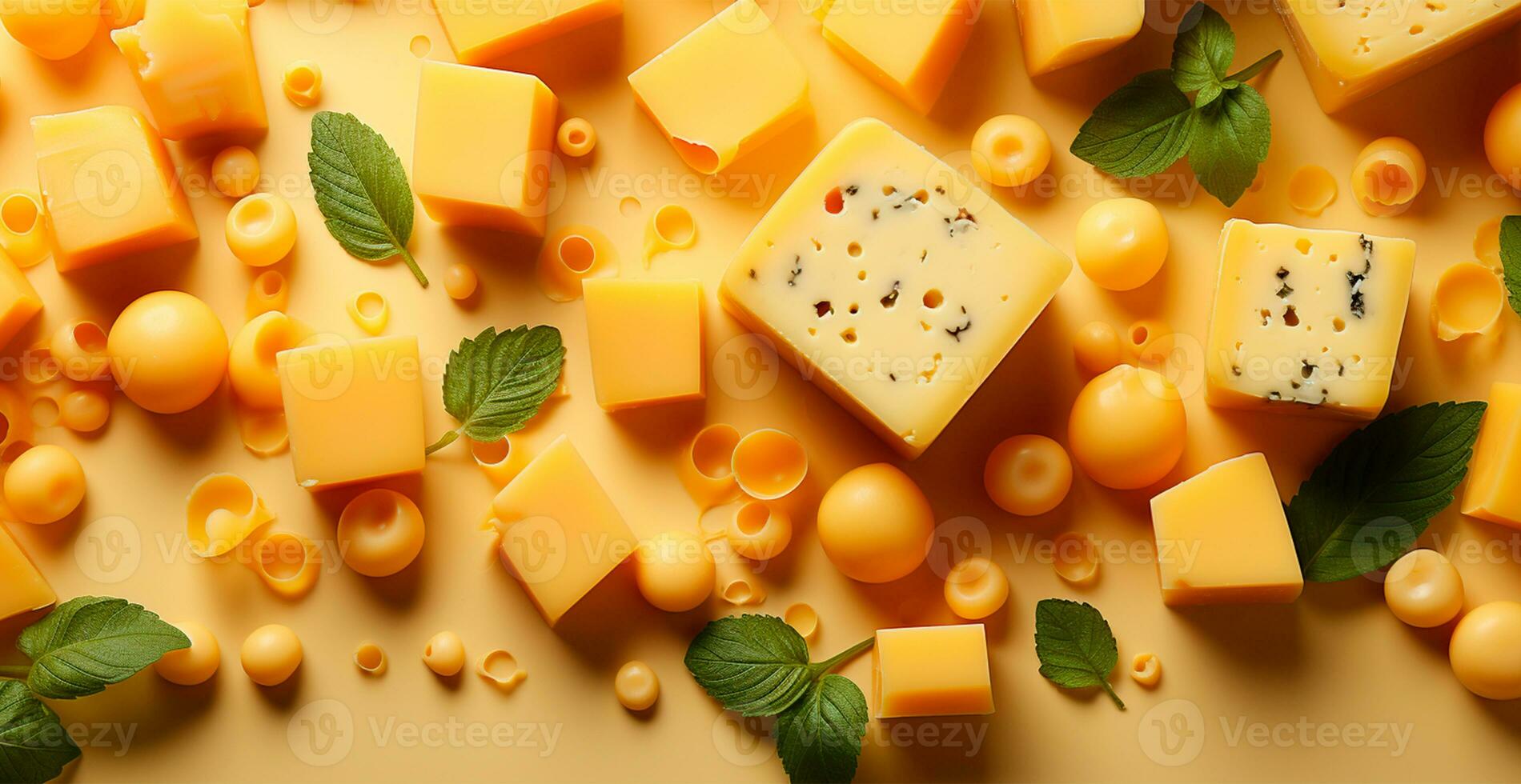 ai generato parecchi varietà di formaggio, elite varietà di formaggio fatto a partire dal latte - ai generato Immagine foto