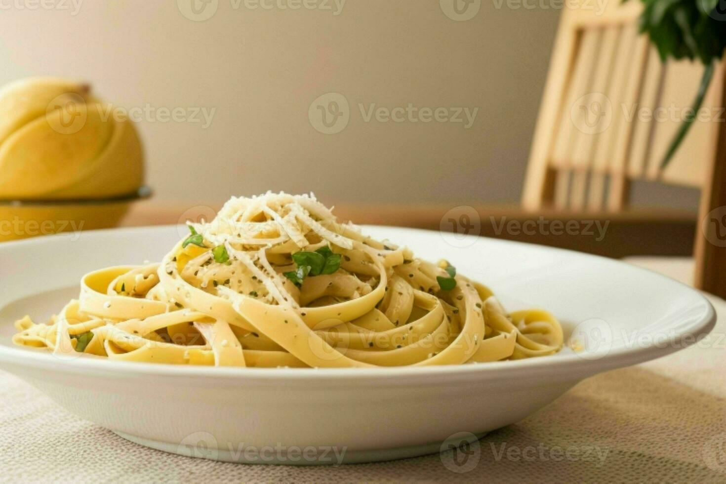 ai generato pasta fettuccine. professionista foto