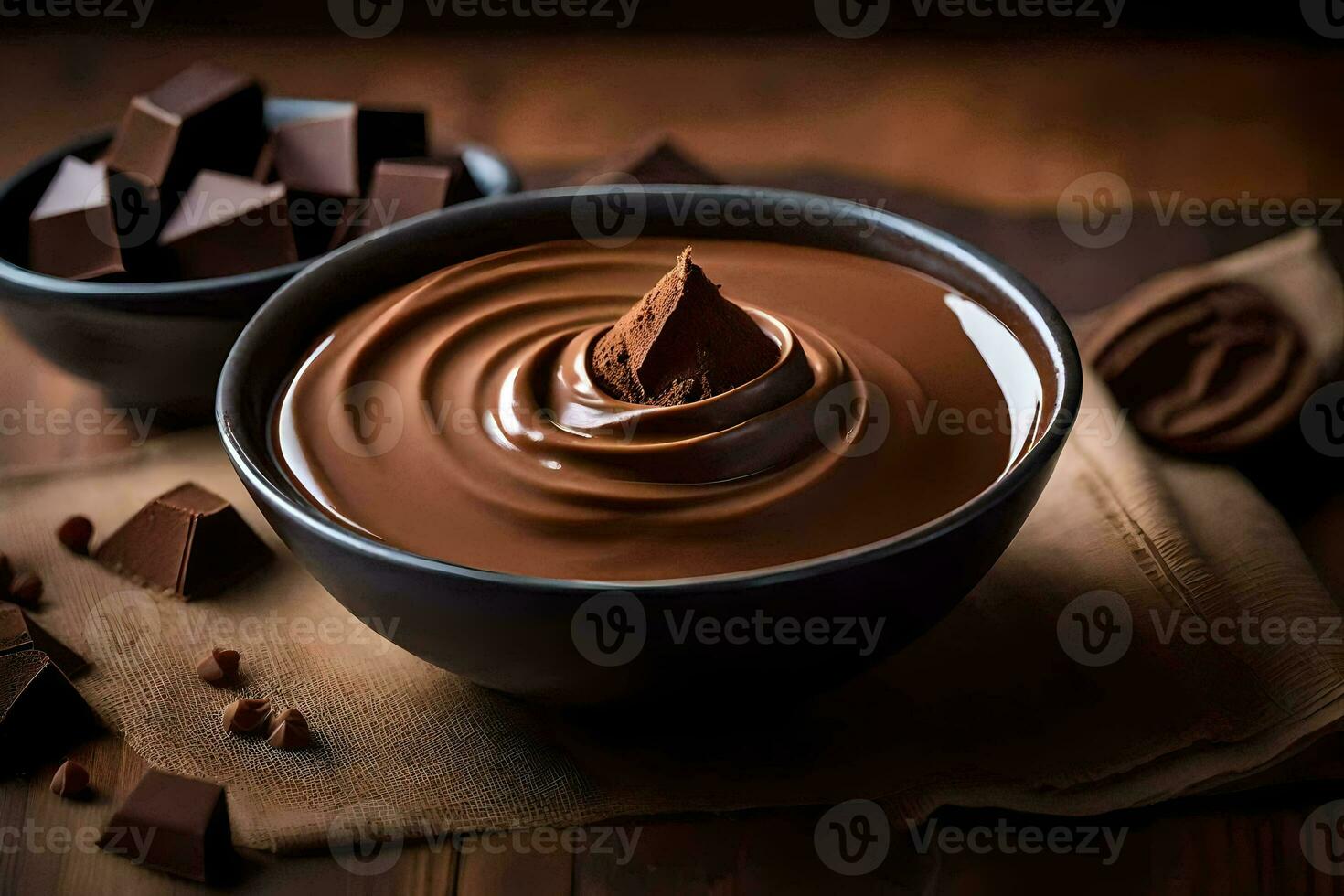 cioccolato è un' grande fonte di proteina e è un' grande fonte di calcio e vitamina d. ai-generato foto