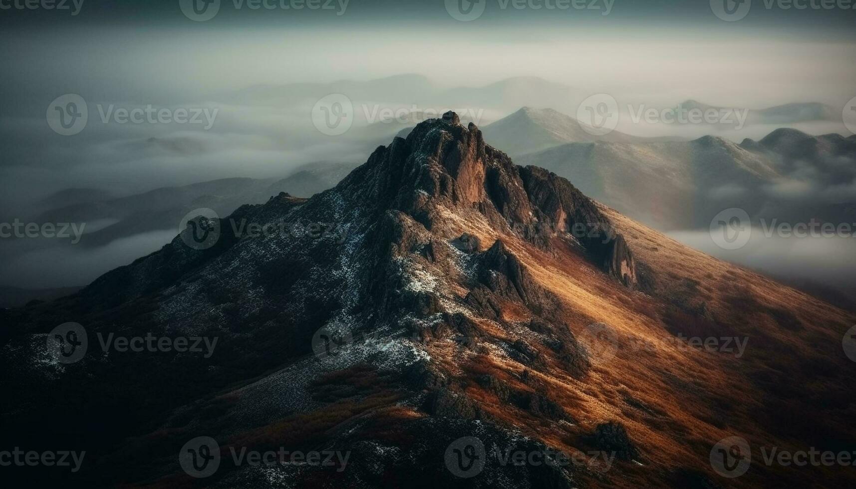 ai generato tramonto al di sopra di acqua, natura tranquillo scena riflette bellezza generato di ai foto