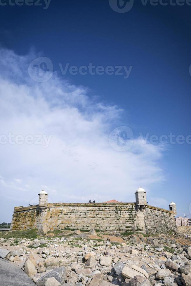 castelo do queijo forte punto di riferimento sulla costa di porto portogallo foto