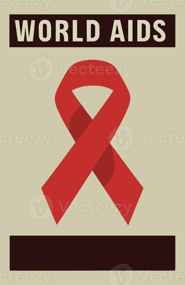 ai generato speranza unito mondo AIDS giorno commemorazione e consapevolezza foto