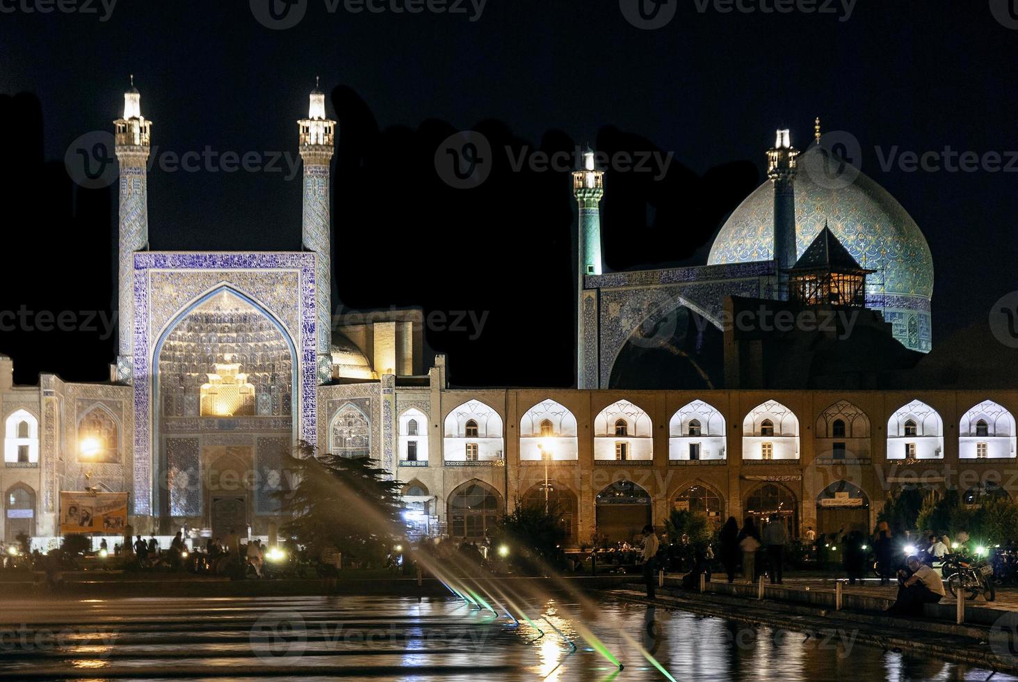 la moschea dello scià famoso punto di riferimento nella città di isfahan iran foto