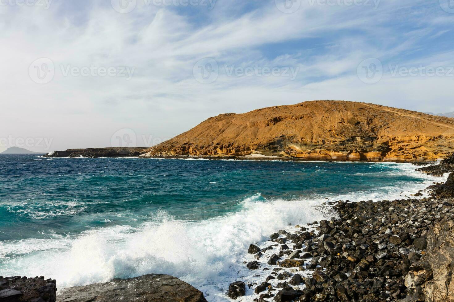 atlantico oceano selvaggio costa, tenerife, canarino isole, Spagna foto