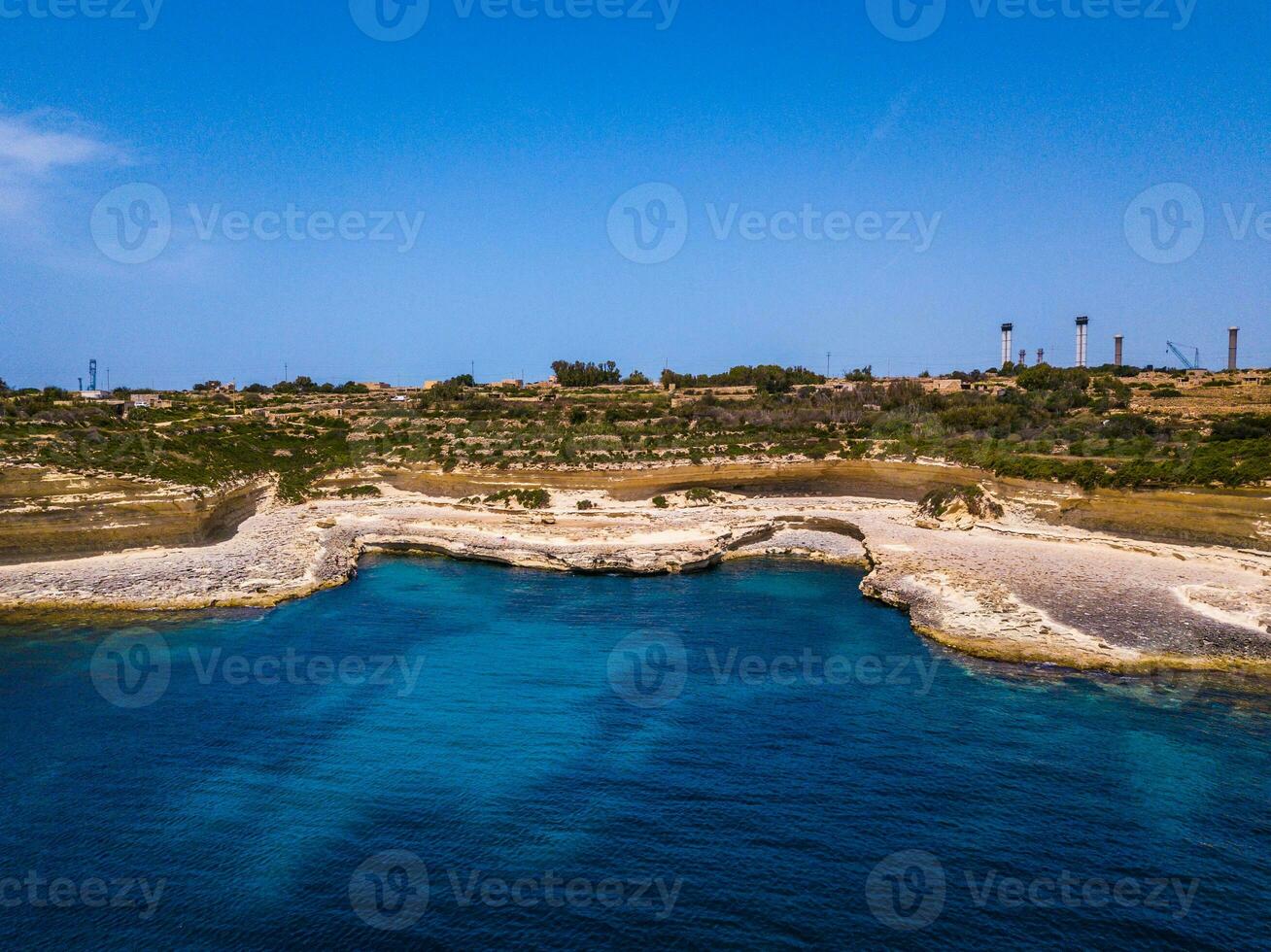 aereo Visualizza su il Malta costa foto