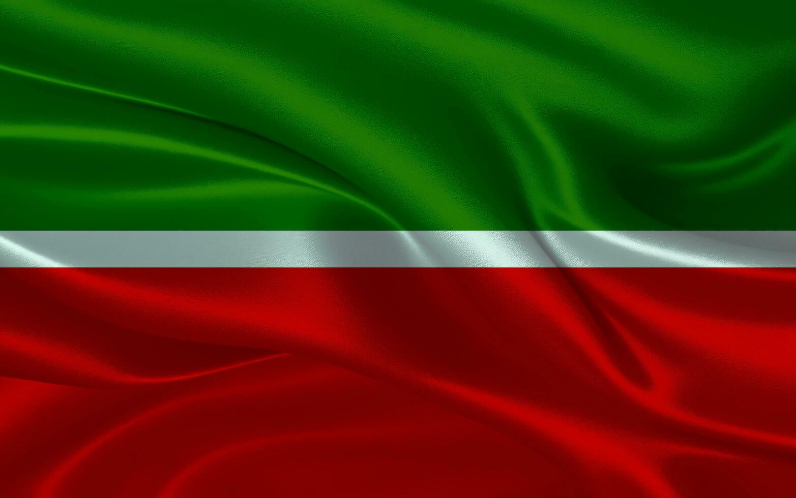 3d agitando realistico seta nazionale bandiera di tatarstan. contento nazionale giorno tatarstan bandiera sfondo. vicino su foto