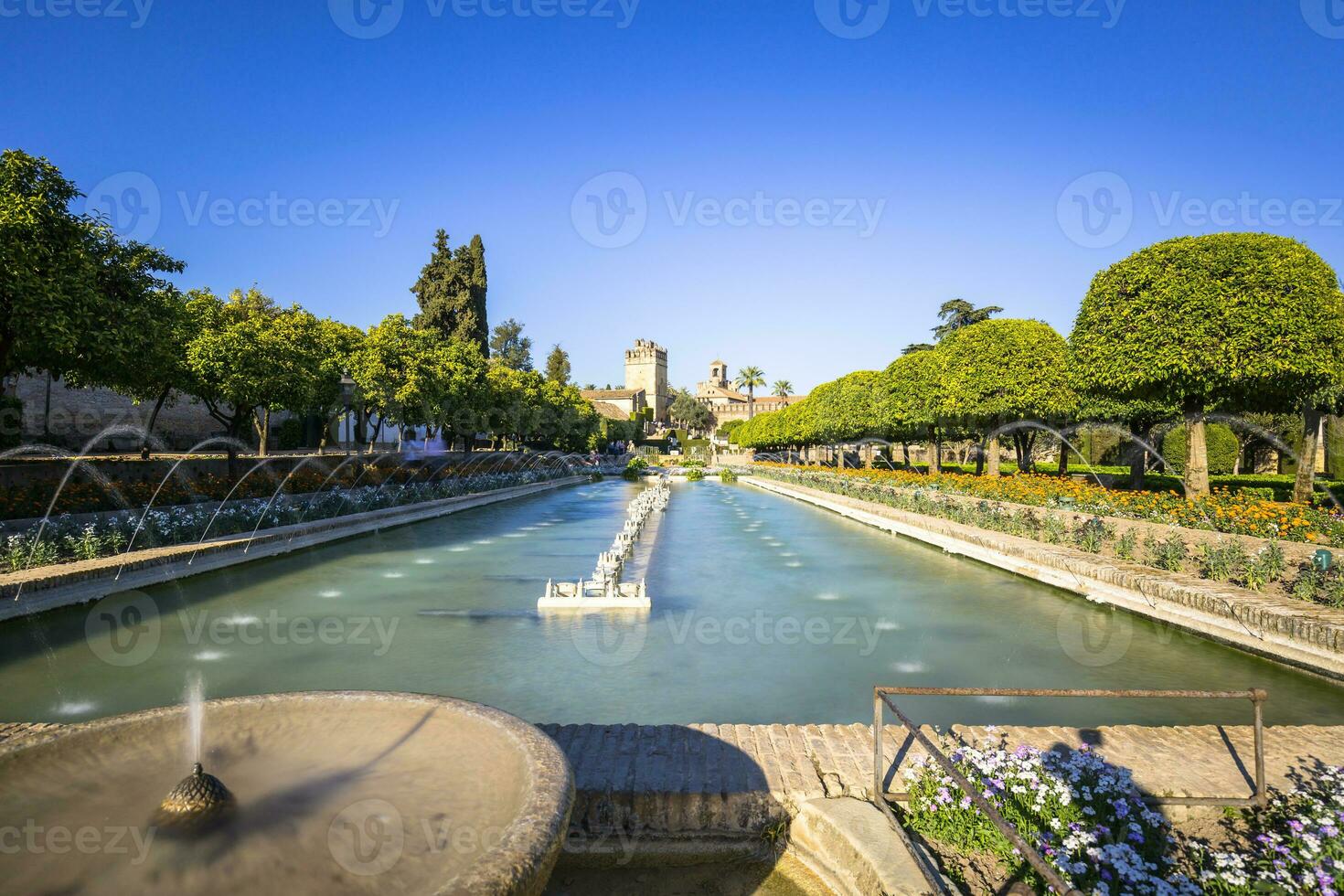 giardini a il alcazar de los Reyes cristiano nel Cordova, Spagna foto