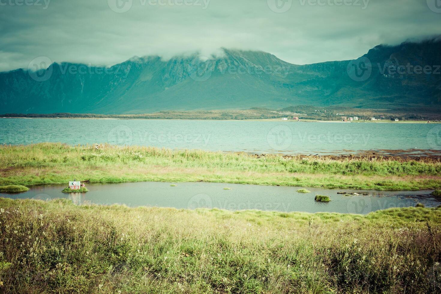 bellissimo paesaggio della norvegia, scandinavia foto