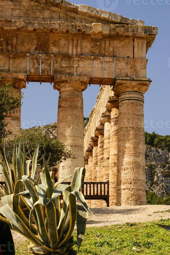 segesta sito archeologico dell'antica grecia trapani sicilia italia foto