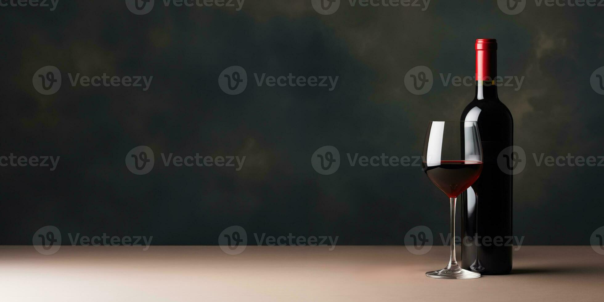 ai generato sofisticato rosso vino eleganza Schermo foto