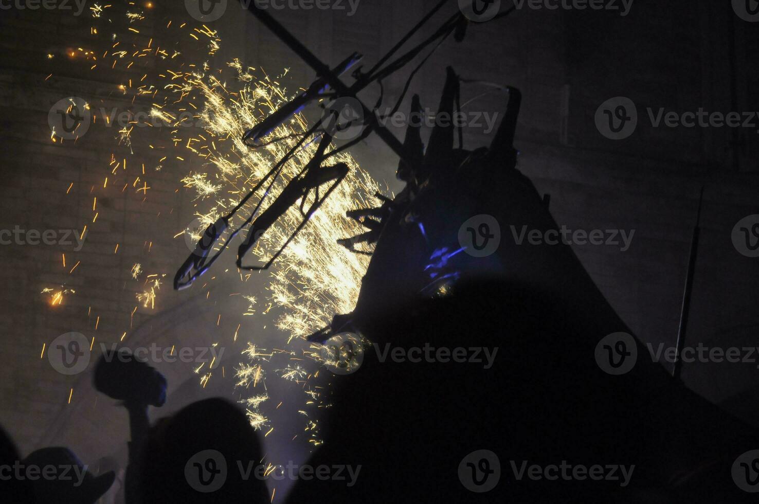 Cavallo di Fuoco trad. cavallo di fuoco fuochi d'artificio Schermo nel ripa foto