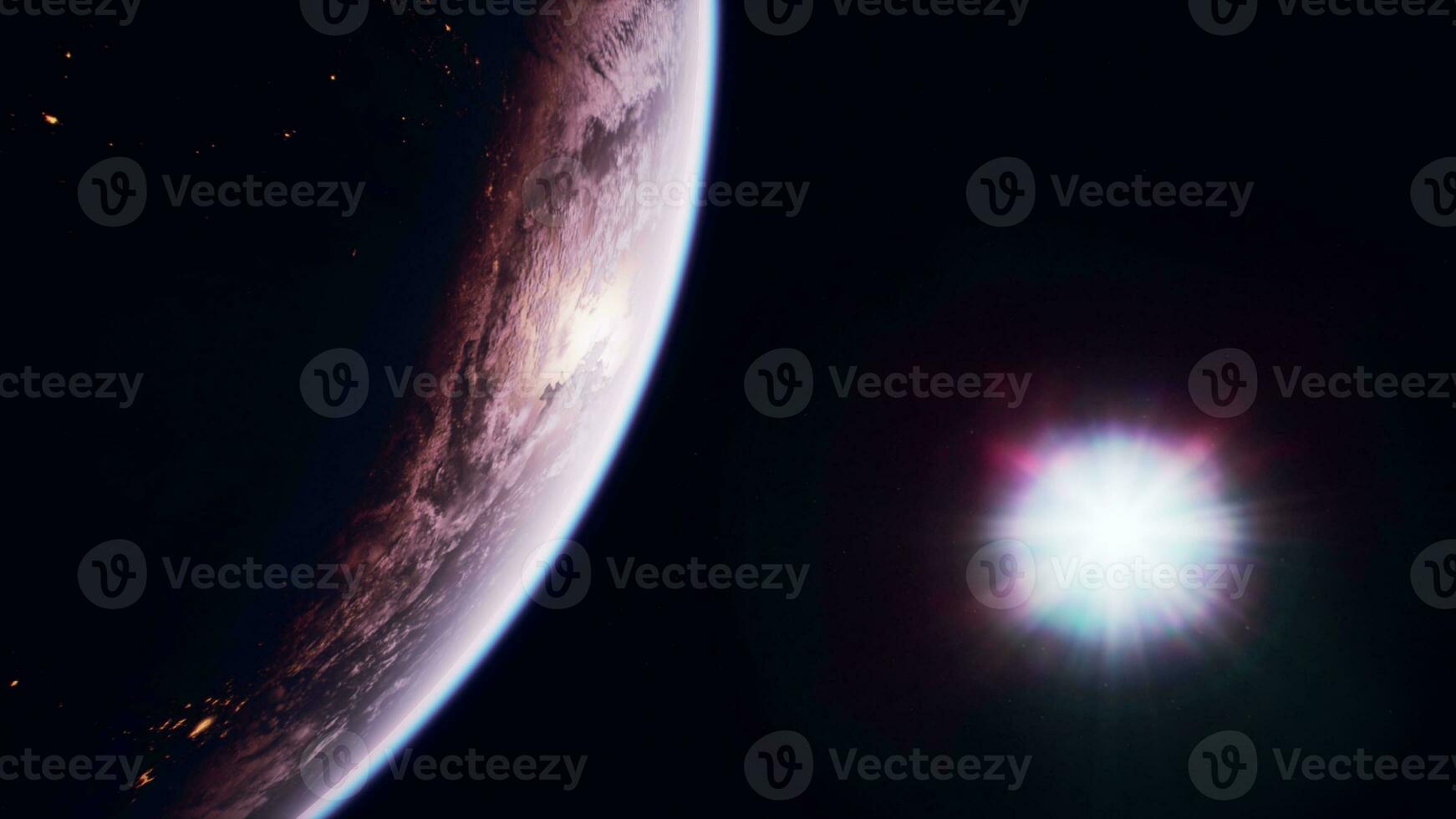 pianeta terra globo Visualizza a partire dal spazio mostrando realistico terra superficie foto